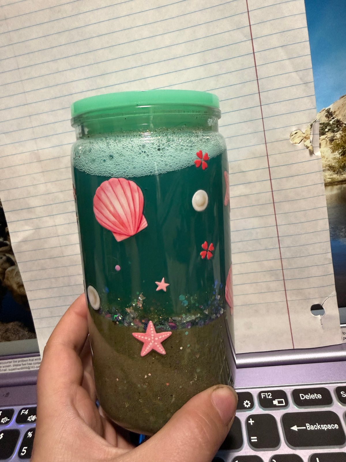 16oz acrylic snow globe ￼